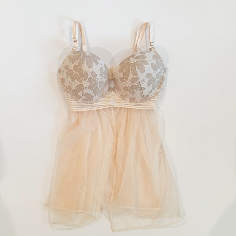 Victoria’s Secret Mesh Babydoll Lingerie - Picture 2 of 7